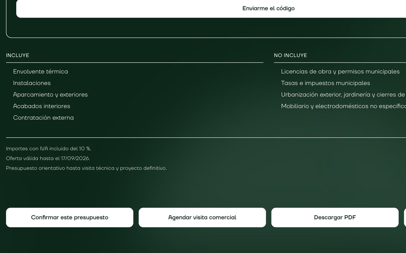 Descarga del PDF y agenda de visita comercial